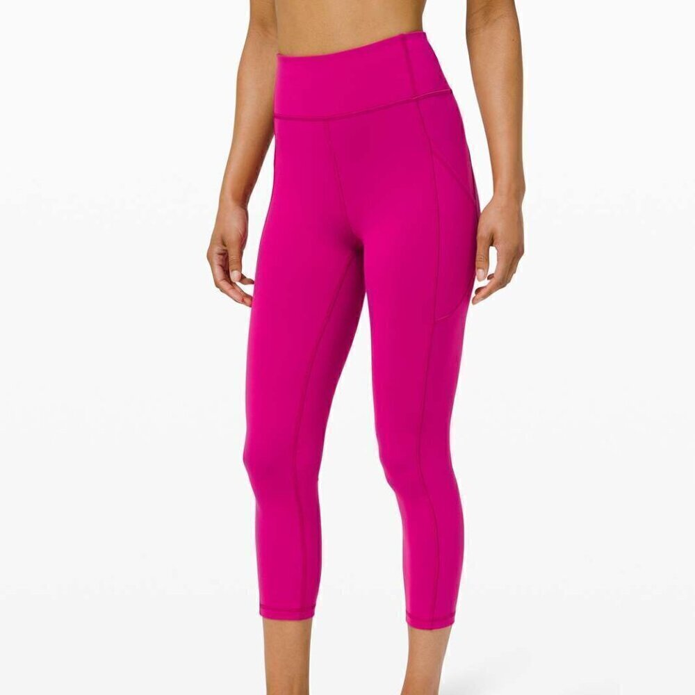 Lululemon Invigorate High-Rise Crop 23" - 6 Ripened Raspberry